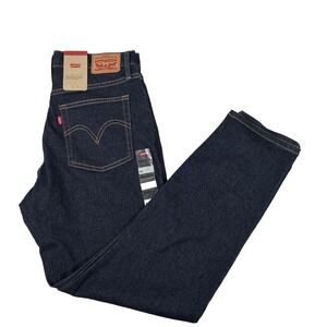 New Women's Levi's Wedgie Fit Size 30 Dark Wash Denim Jeans Irregular NWT